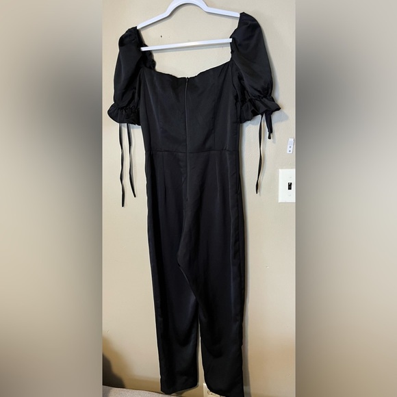 ASOS Outrageous Fortune Milkmaid Satin Jumpsuit - Picture 3 of 8